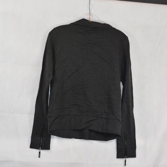 Kensie Grey Knit Bomber Style Jacket SZ L NWOT - Picture 7 of 7